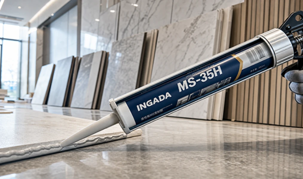 INGADA MS-35H heavy duty grab adhesive and MS polymer adhesive for commercial construction.