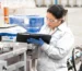 OEM adhesive manufacturing production line with private label industrial sealant cartridges and quality control inspection at INGADA manufacturing facility
