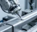 Robotic application of high-strength structural MS Polymer adhesive on a steel component in an industrial manufacturing facility.