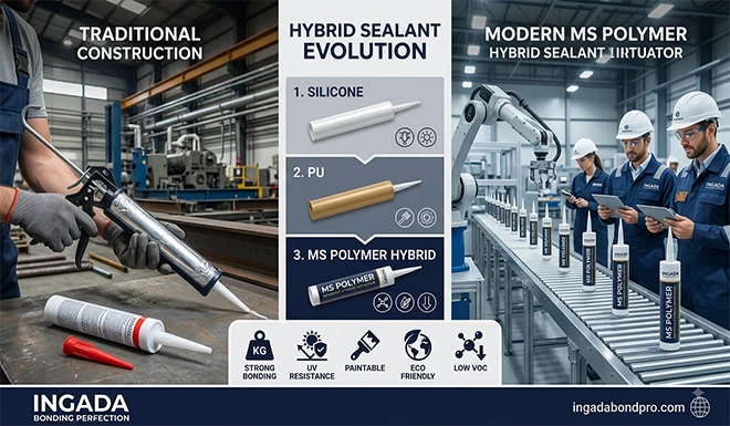 Hybrid MS polymer sealant technology replacing traditional PU and silicone sealants in industrial adhesive applications